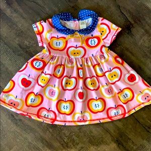 Wildflowers apple and polka dot top